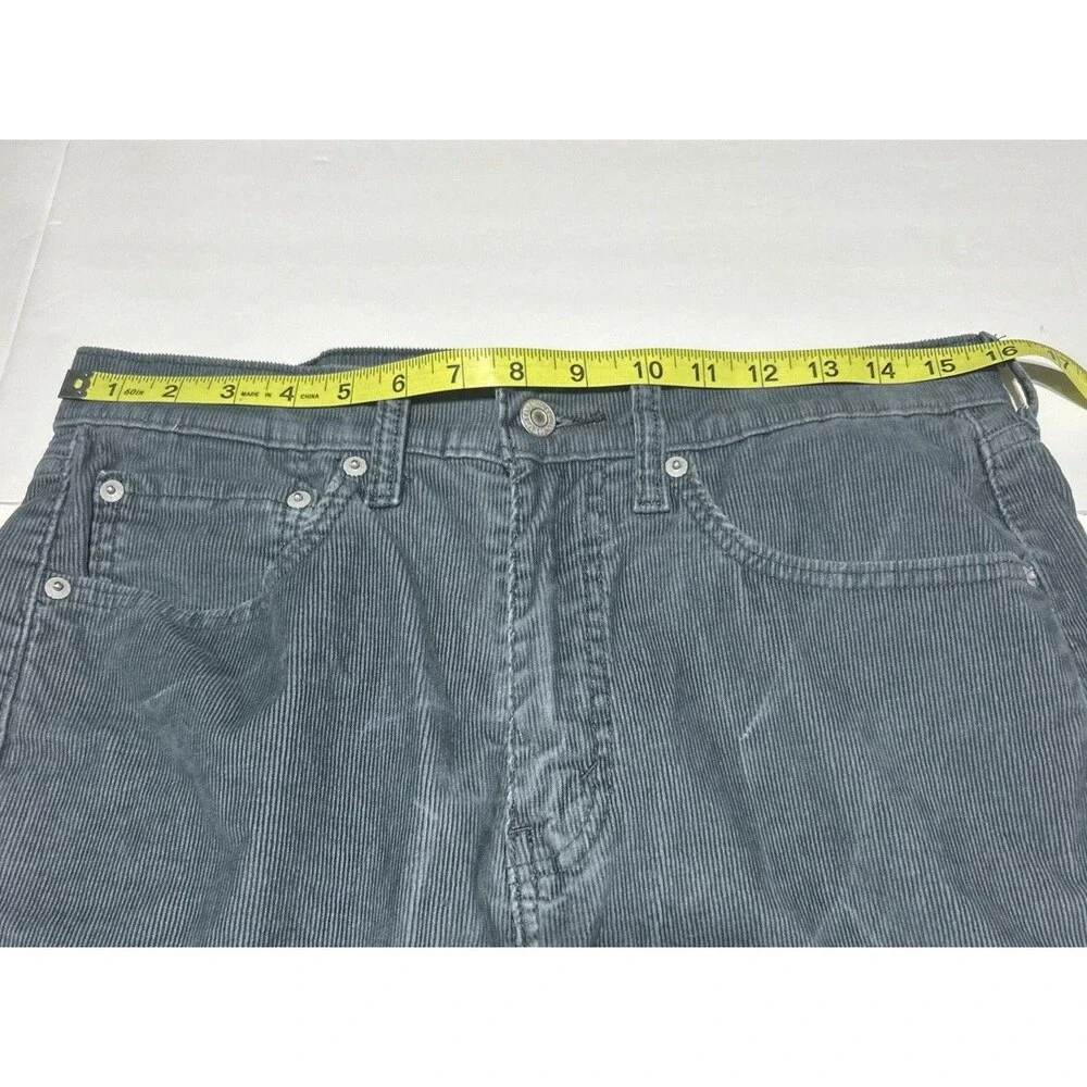 Men’s Levi’s 505 Corduroy Pants – Size 32x32 – Grey Denim Jeans